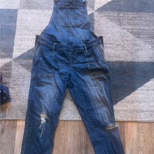 Indigo Blue Denim Overalls maternity